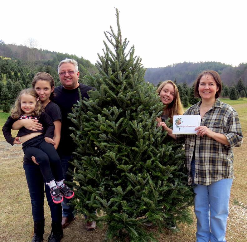 Winners of the free tree for 2015!